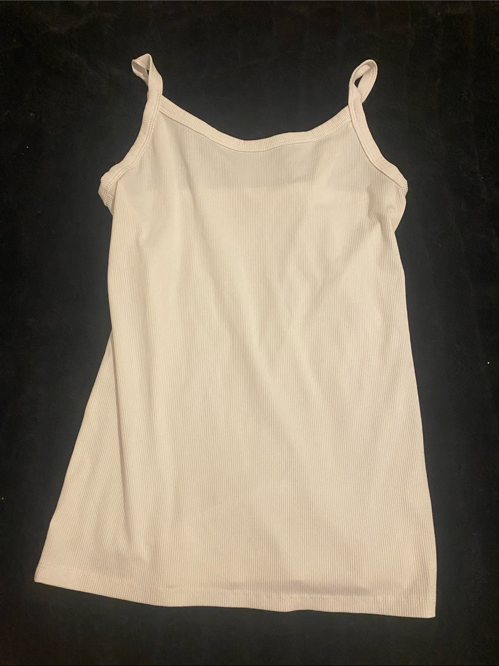 No Boundaries Cream Ribbed Spaghetti Strap Camisole